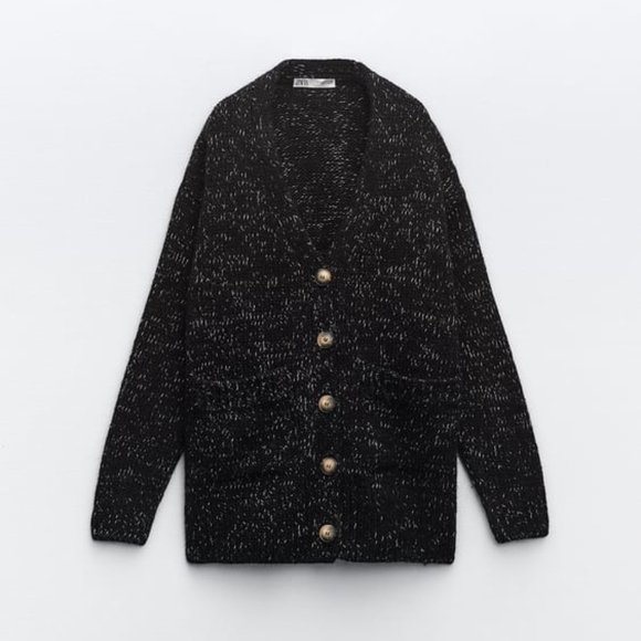 NWT ZARA POCKET KNIT CARDIGAN S, M 4331 - Picture 5 of 8